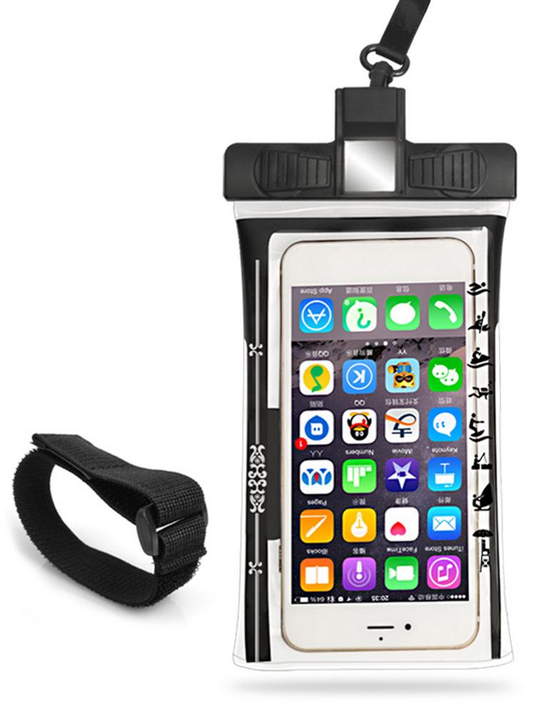 Multi-function Whistle Mobile Phone Waterproof Bag for Riding Mountaineering Swimming Dry Bag Underwater Case