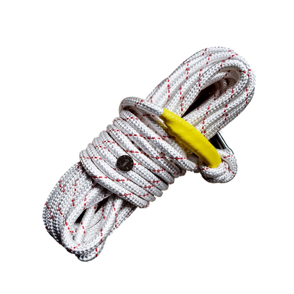 Static Outdoor Rock Climbing Rope with Carabiner, Tree Climbing Gear for Outdoor Activities Safety Rope