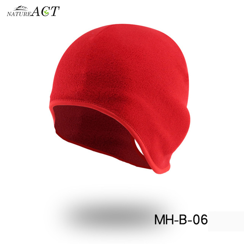 Outdoor Sports Warm Windproof Hat Running Skiing Cycling Hat Beanie Autumn Winter Riding Skiing Hat Windproof Thermal Riding Cap: MHB Red