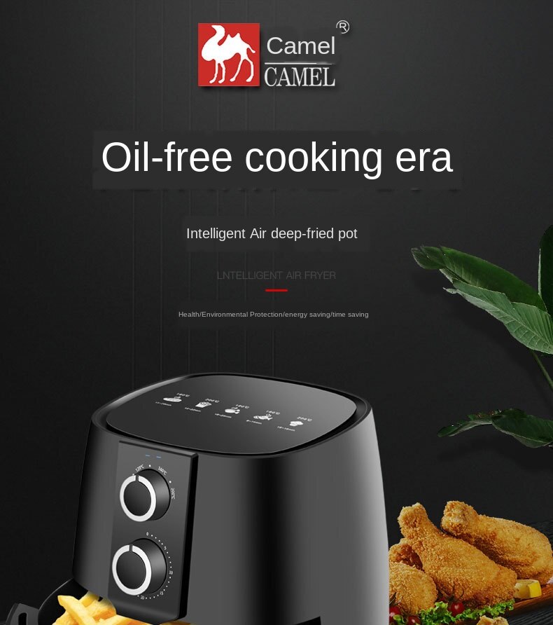 Air Deep-Fried Pot Deep Frying Pan Deep-Fried Pot Electric Oil-Free Air Fryer Deep-Fried Pot Household Mass Multifunctional