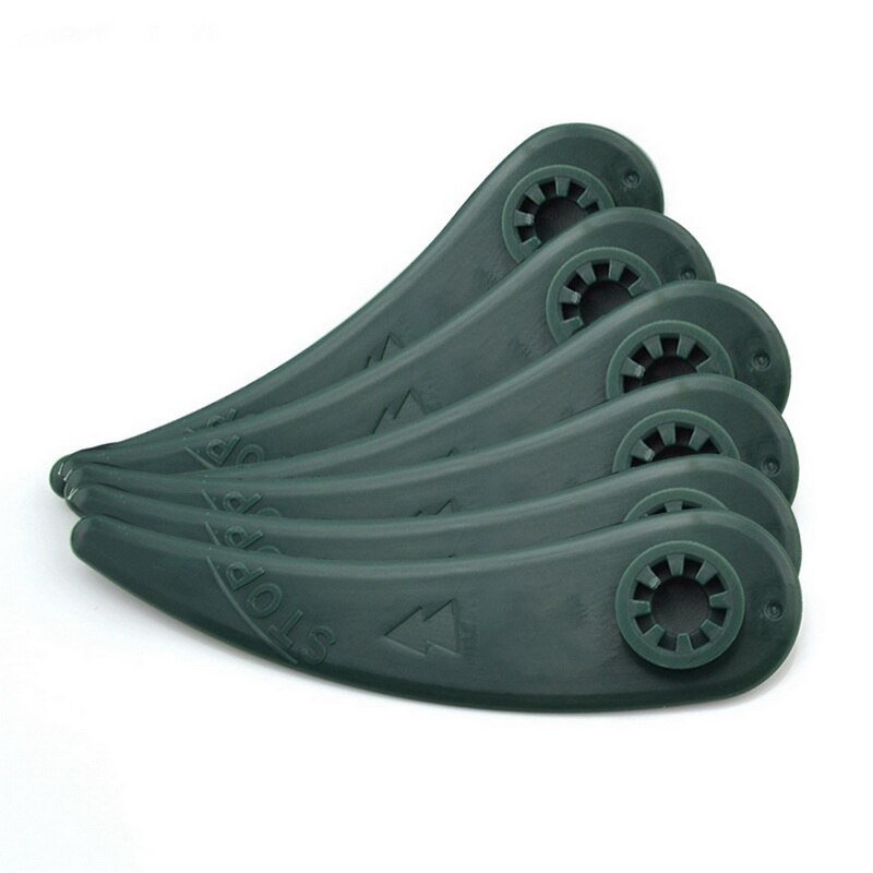 25 pièces/ensemble tondeuse à gazon lame en plastique remplacement herbe Strimmer lames tondeuse à gazon lames en plastique NotEasy Break jardin tondeuse outil