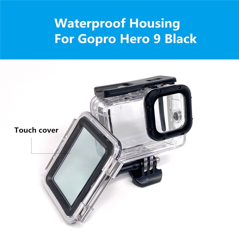 60M Waterdichte Behuizing Touch Screen Beschermende Shell Voor Gopro Hero 9 Zwarte Anti Bescherming Case Voor Go pro Sport Camera