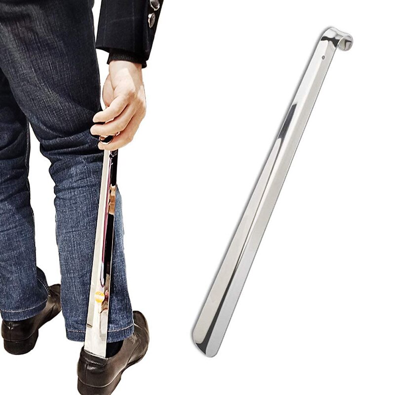 Remontoir de chaussures en acier inoxydable, poignée antidérapante, Flexible, , longueur 42cm