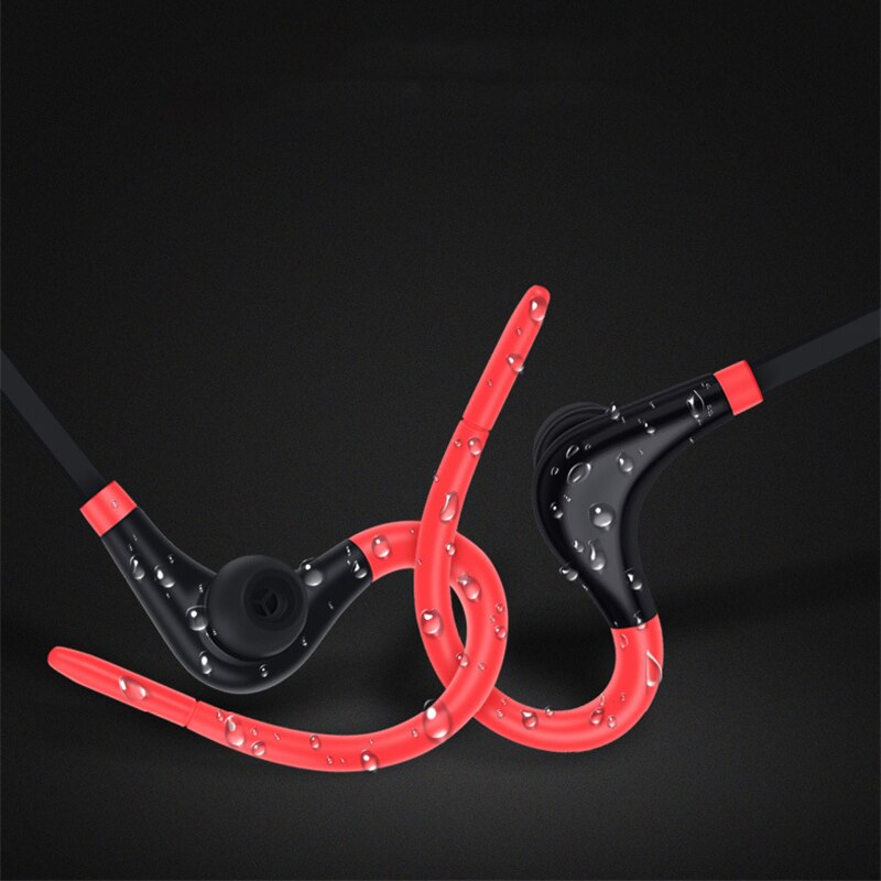 Bluetooth Draadloze Oortelefoon Stereo Oorhaak Sport Ruisonderdrukking Koptelefoon Met Microfoon Headset Voor Xiaomi Iphone Huawei