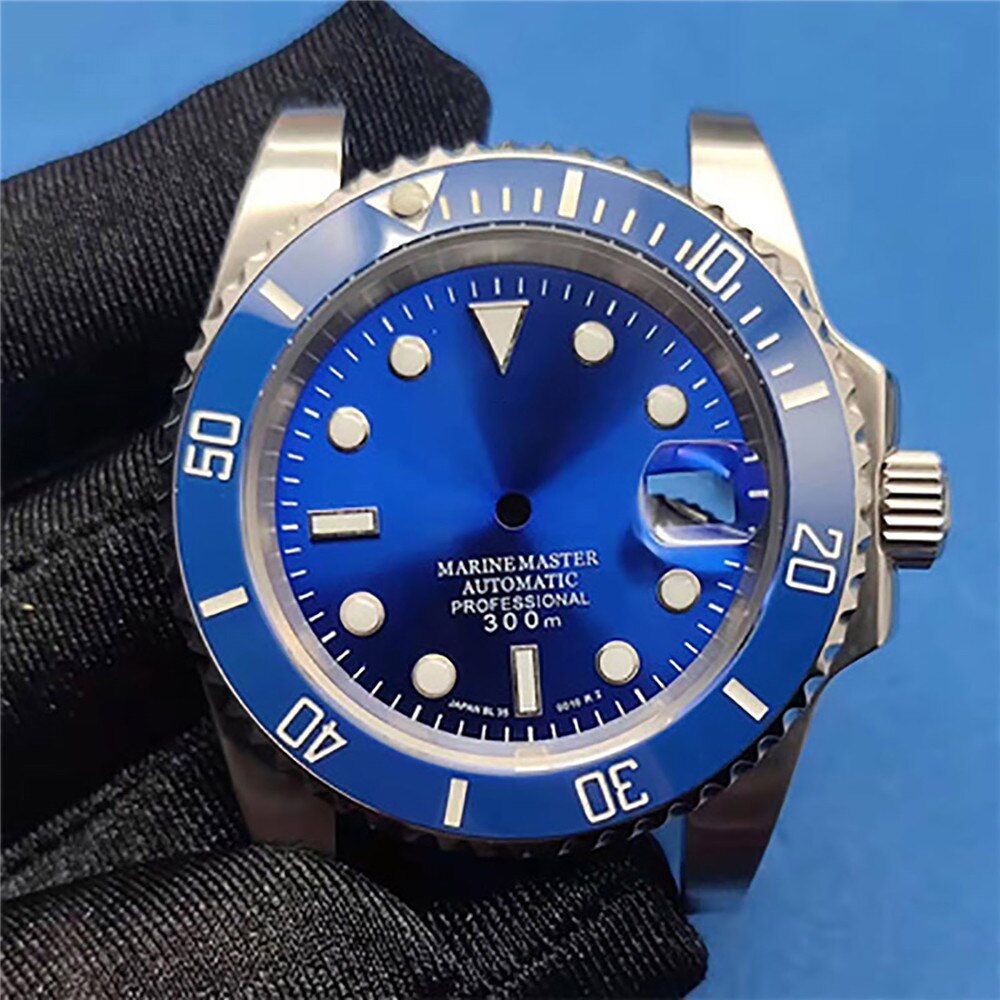 41MM Diving Watch Waterproof Case Watch Case Dial Bezel Pointers for NH35/36 Movement