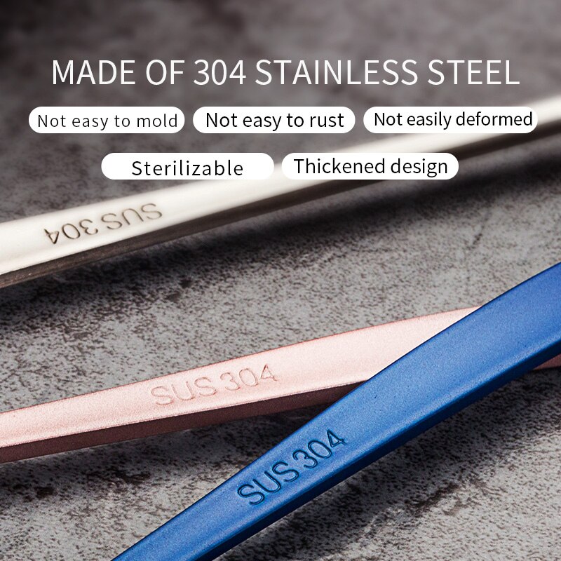 Stainless Steel rainbow Long Handled coffee spoons mixing spoons set cold drink fruit Ice Cream Dessert Tea Spoon Drinking Tools