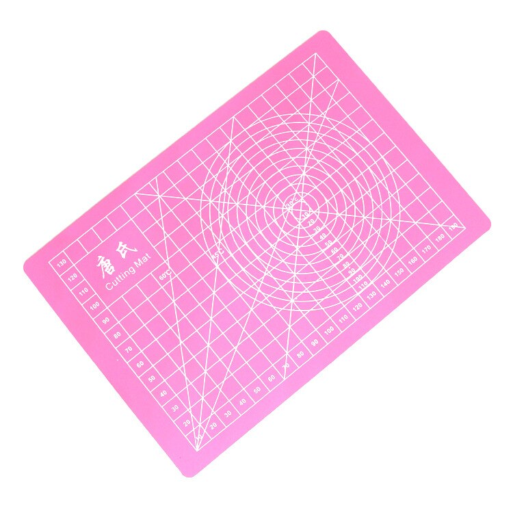 Tapis de découpe de Sculpture A5, lignes à grille auto-réparatrice, modèle artisanal parfait pour le Quilting, la couture et l'art, joint de tampon en PVC: pink