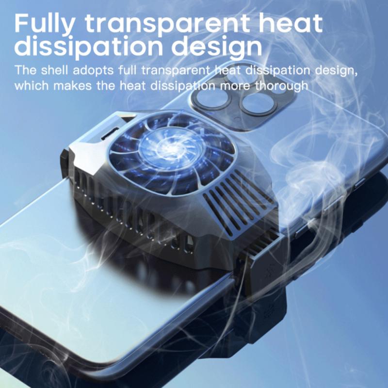 Mobile Phone Cooling Mute Fan Cooler Universal Semiconductor Refrigeration Radiator Wireless Rechargeable Phone Cooler Holder