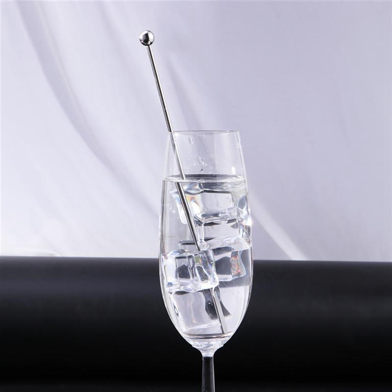 5Pcs 19 Cm Rvs Mengen Cocktail Stirrers Sticks Voor Wedding Party Bar Swizzle Drink Mixer Bar Muddler