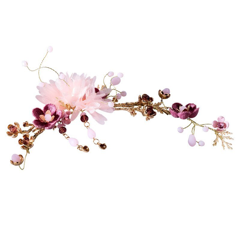 Bridal Headwear Flower Crown Wedding Bride Wreath of Flowers Head Band Bohemia Women Hair Accessories Flower Headband Headpiece