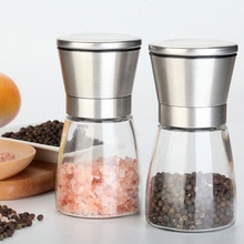 Keuken Molen Handmatige Zout en Pepermolen Set 1 Shakers Kruiden Molen Crusher Rvs 3Grade Keuken Gereedschap