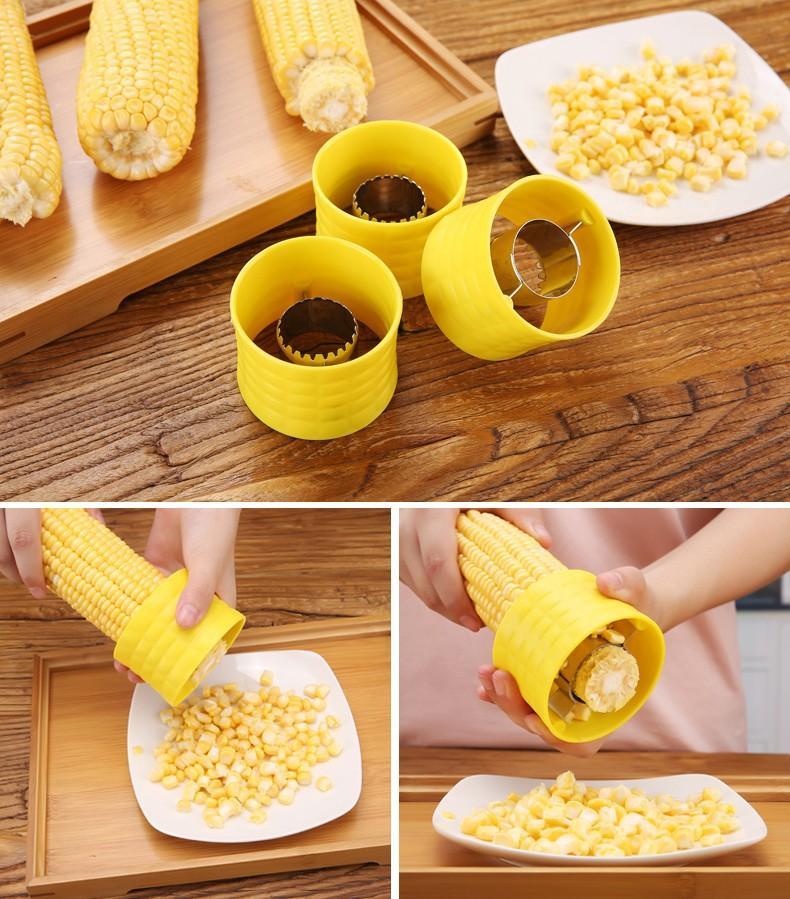 Corn Peeling Machine Home Corn Thresher Stainless Steel Peeling Machine Kitchen Practical Supplies Appliances Tool