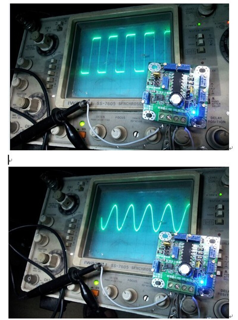 10Hz-300KHz PWM Signal Generator Module - Square wave &amp; Triangle wave &amp; sawtooth wave Sine wave generator DC 12V 24V