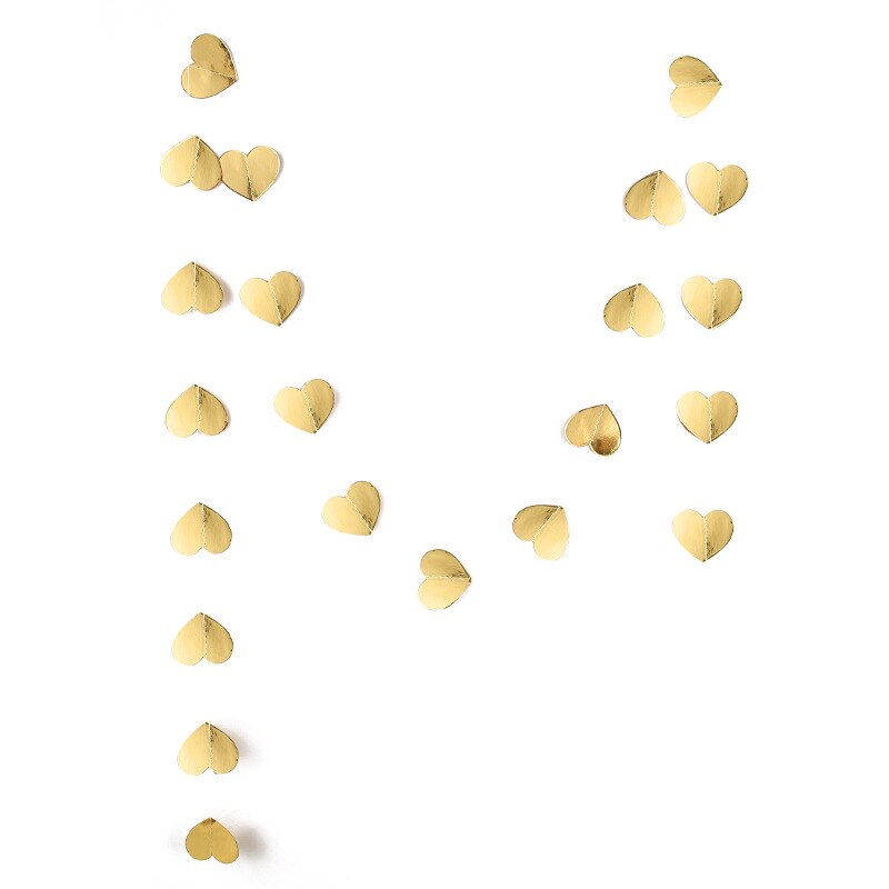 Guirlande banderole en forme de cœur 1 ensemble | Guirlandes en papier, je t'aime, guirlandes suspendues en forme de cœur, décoration bricolage pour fête de mariage, maison: H01