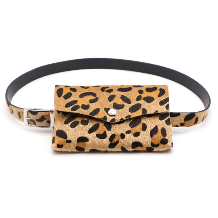 Women Belt Bag Leopard Print Waist Bag Fanny Pack Women Bum Bag Female Bag: F