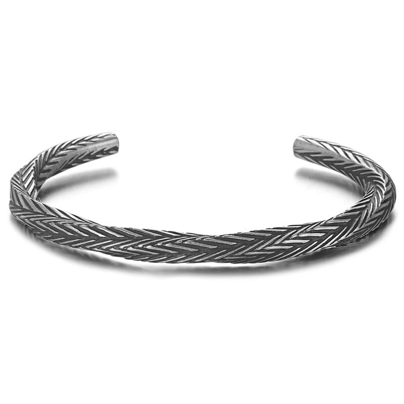 Nordic viking mønster armbånd armbånd armbånd til mænd pulseras hombre titanium stål armbånd smykker: Default Title