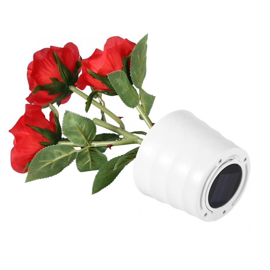 Kunstmatige Bloem Lamp 3LED Kunstmatige Rose Lamp Solar Simulatie Bloem Licht Led Bonsai Home Decoratie Bloem Lamp