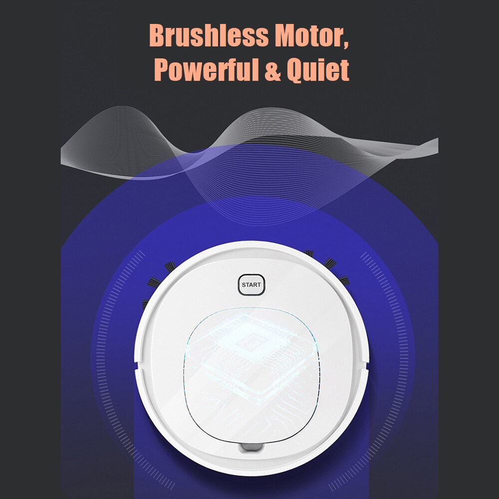 Robot Vacuum Cleaner 3-in-1 Sweeping Robots Sweeping Mopping Vacuuming Robot Automatic Cleaning Intelligent Obstacle Avoidance