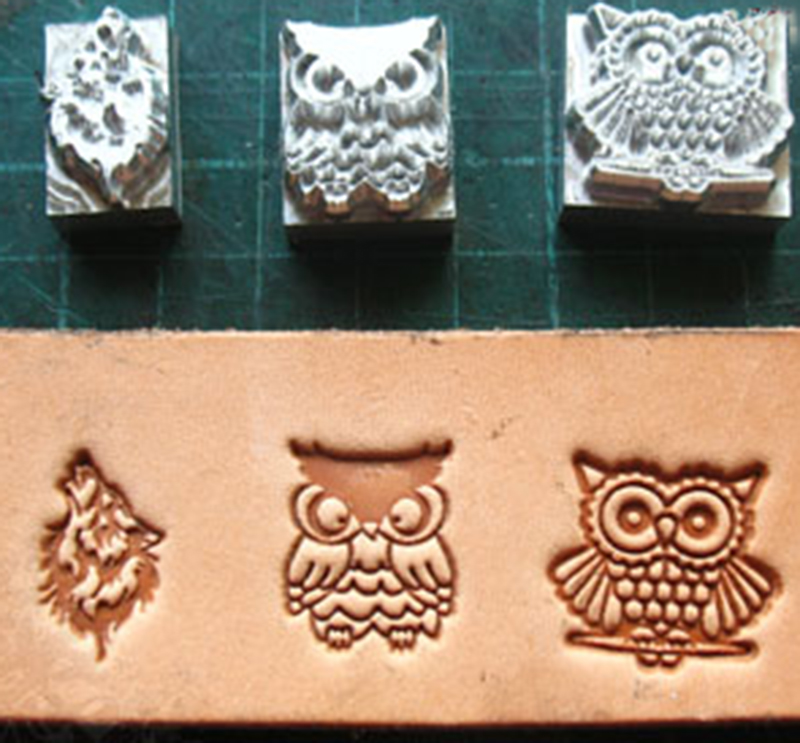 owl pattern Hand-work unique leather working tools carving punches stamp craft leather with leather carving tools