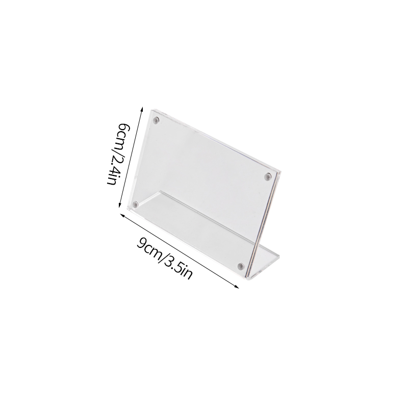 Cadre Photo en acrylique Transparent, magnétique Double face, porte-carte Photo idole, ornement de bureau, porte-carte Photo: green