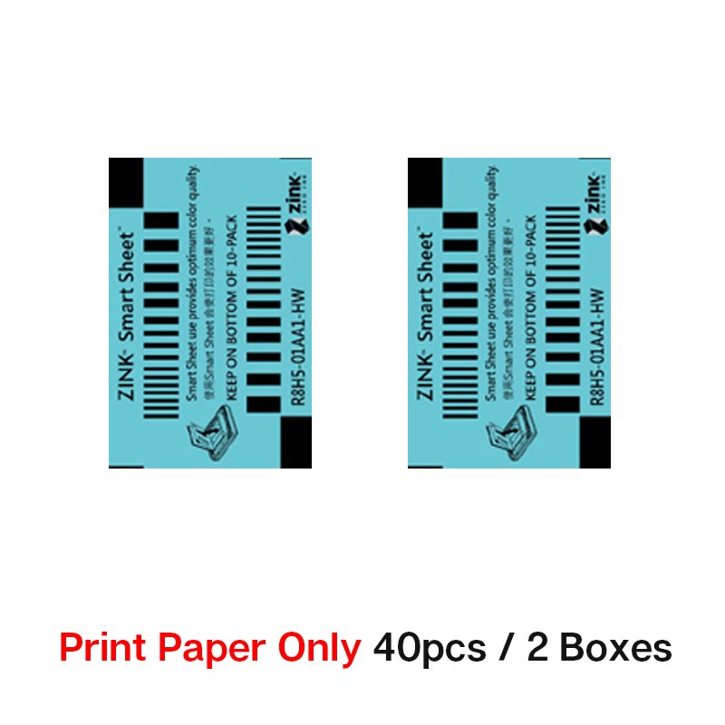 Original Huawei Mini Photo Printer Portable Pocket Printers 313*490dpi Bluetooth Support Share 500mAh Mobile Phone AR Printer: 40pcs Paper Only