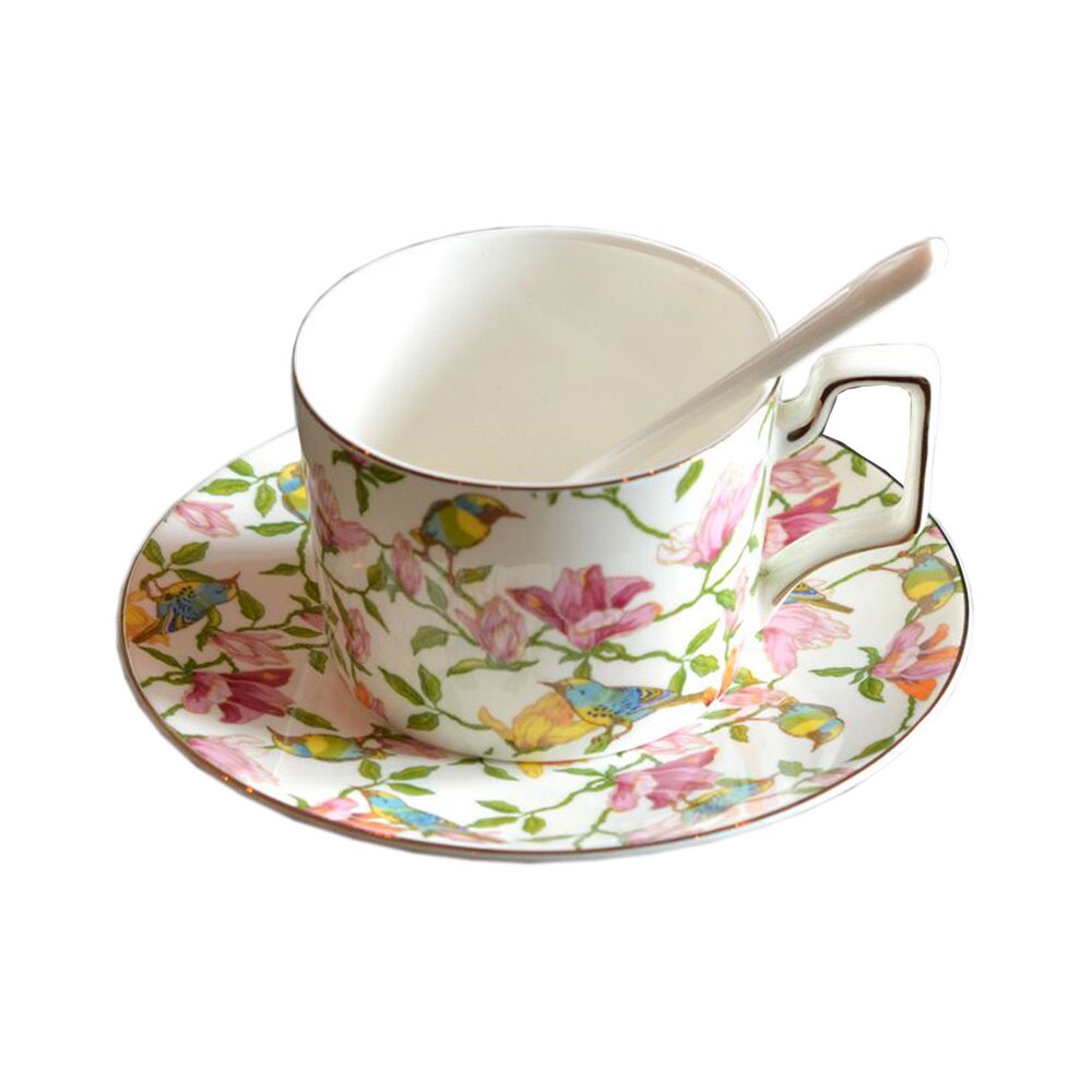 Bone china Coffee Cups Set Ceramic Tea cups Set Porcelain Tea Mugs: C