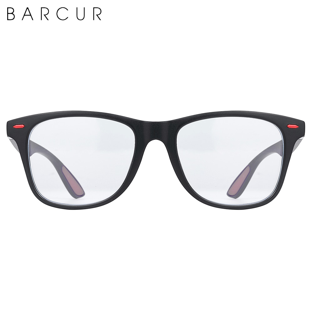 BARCUR Retro Blue Light Blocking Glasses Computer Glass Frame Men Glass Women Trend Styles Brand Optical Reading