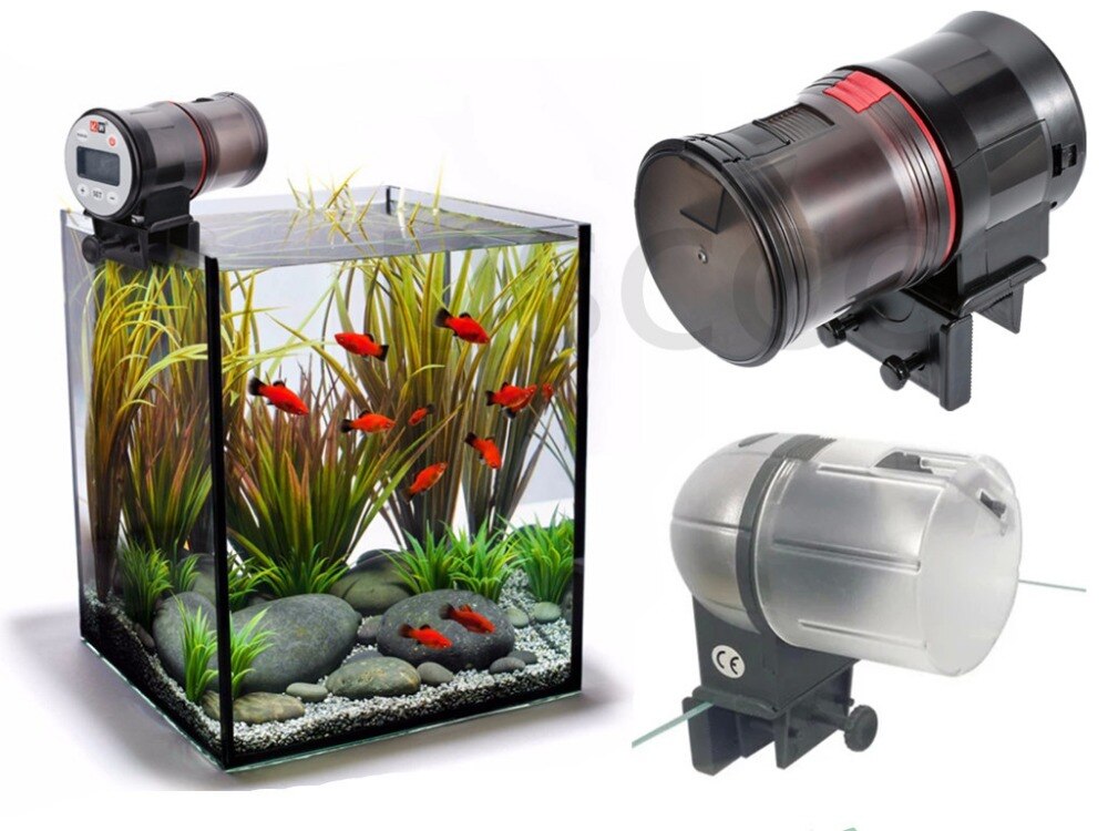 1Pc Digital Automatic Fish Feeder Fish Food Electrical Timer Home Aquarium Tank Accessories Tank Food Fish Feeding