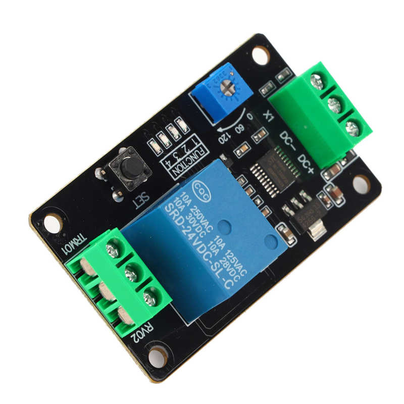 Dc 5V/12V/24V Delay Timer Relais Self Locking Vertraging Op Off Tijd Schakelaar Super 555 Timer