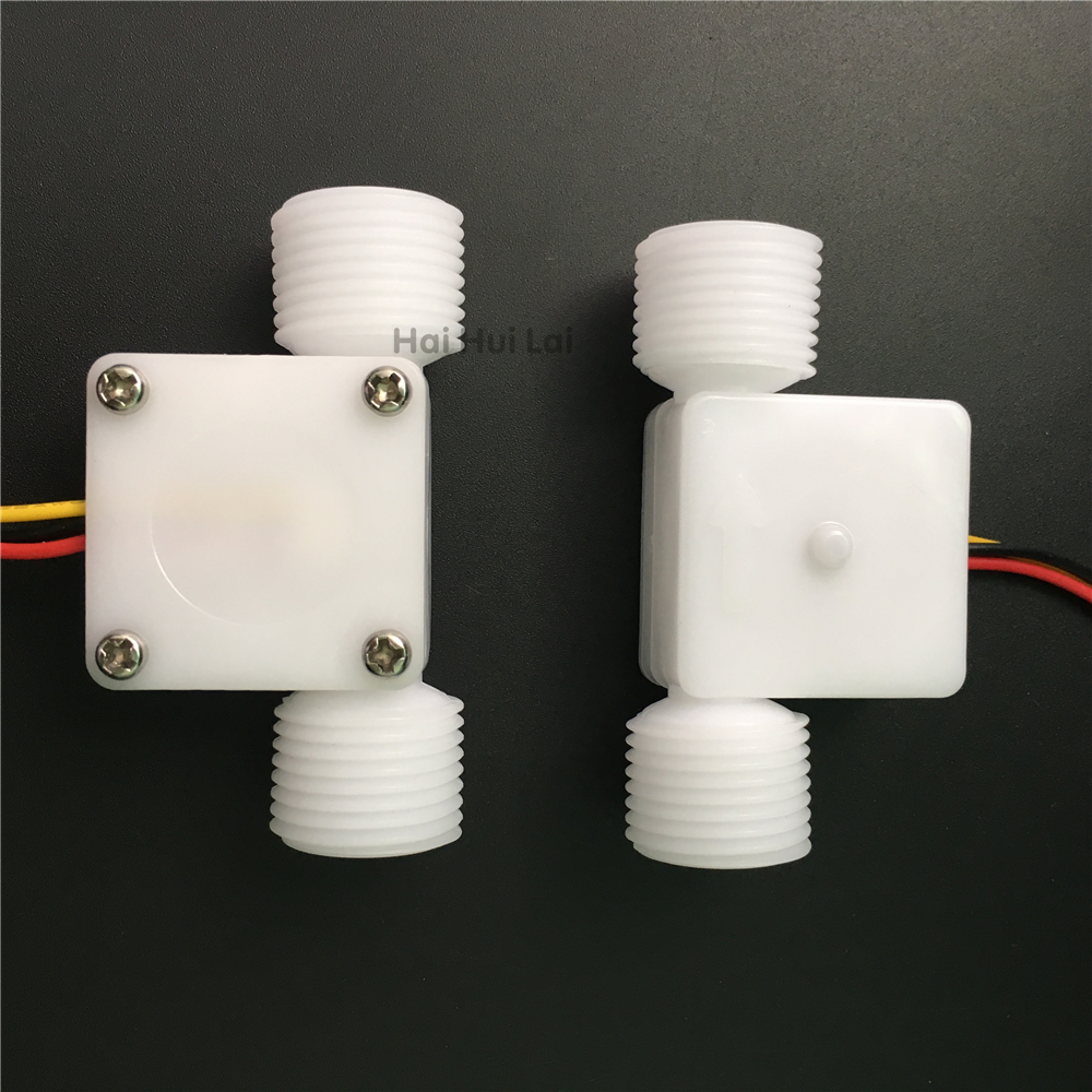 0.1 ~ 1.5l/ min  g1/2 plast pom food grade vann hall flow sensor måler for øl kaffemaskin