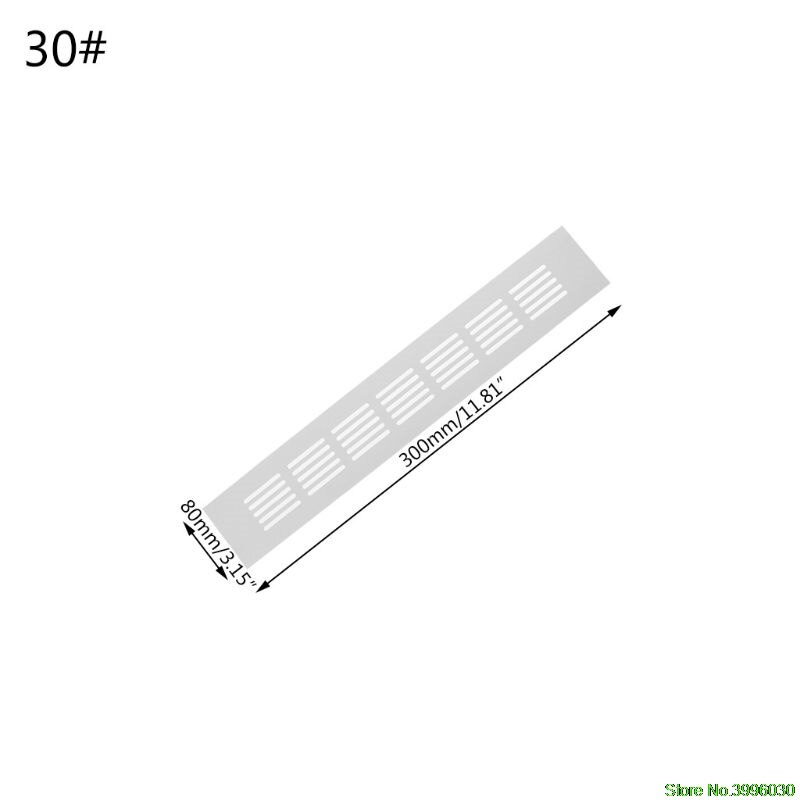 Aluminiumslegering lufthull perforert ark web tallerken ventilasjonsgitter: 30