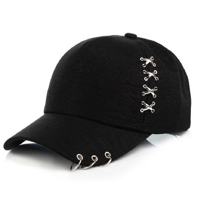 Metalen Kruis Hoepel Eend Tong Baseball Cap Mannen En Vrouwen Mode Trend Zonnehoed Paar Casual Hoed