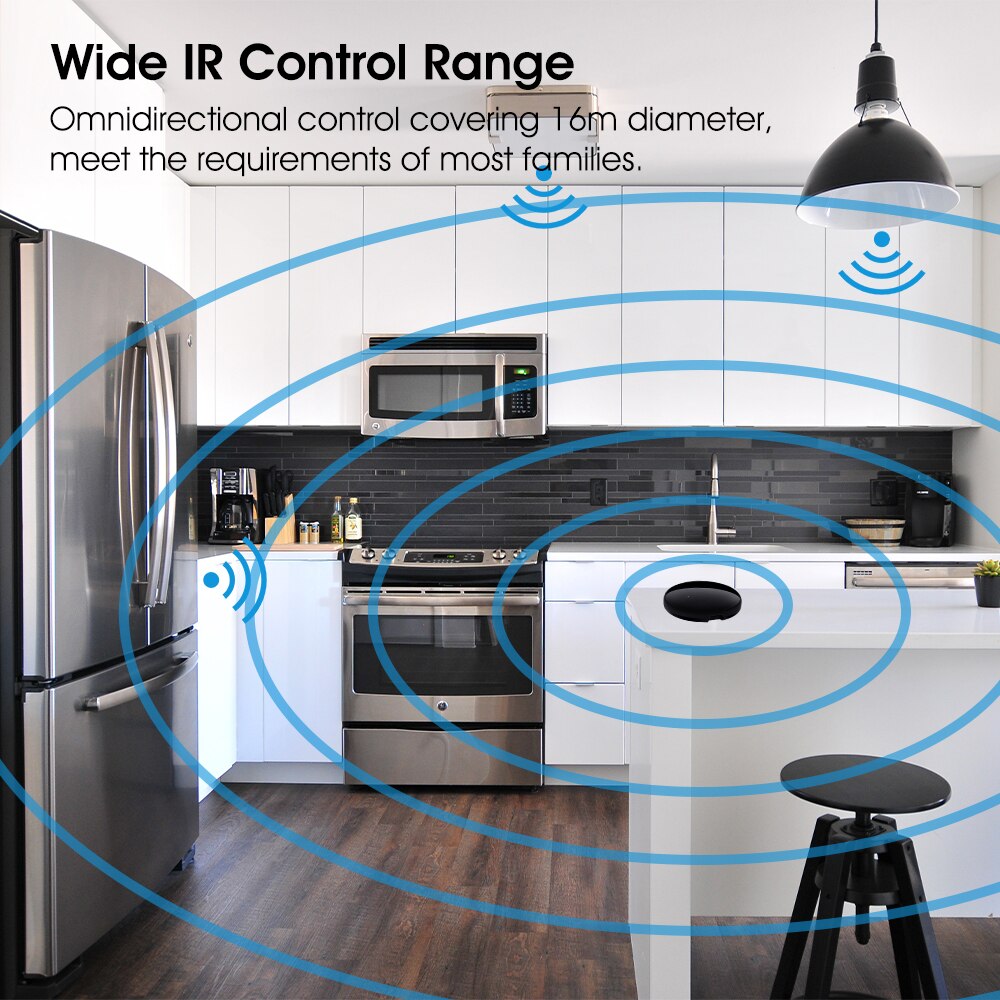 TREEYE IR Controller Blaster Infrared Wireless Remote Control via Smart Life Tuya APP Work with Alexa Google Home