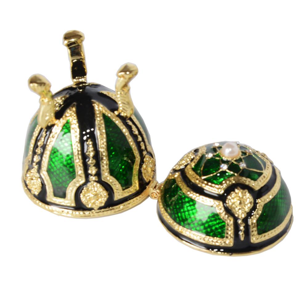 Mini Vintage Egg Trinket Box Easter Enameled Egg