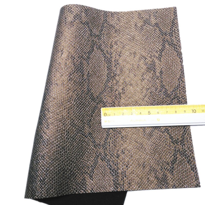 Black Mixed Brown Glitter leather, Metallic Snake synthetic leather, Glitter Suede Faux Leather Sheet For Bows DIY 21x29CM KM845