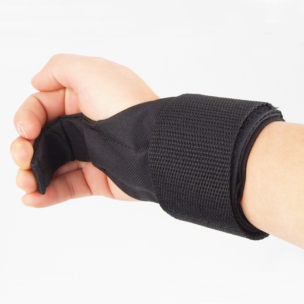 Luckstone Top Gewichtheffen Bar Bandjes Gym Bodybuilding Polssteun Wraps Bandage Zwart