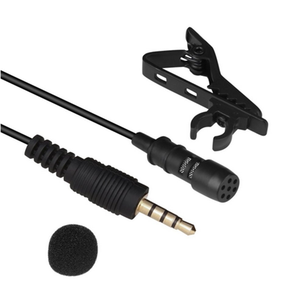 Mini micrófono, pinza de condensador-on, solapa, micrófono con cable para teléfono, portátil, Mini estéreo, de sonido HiFi