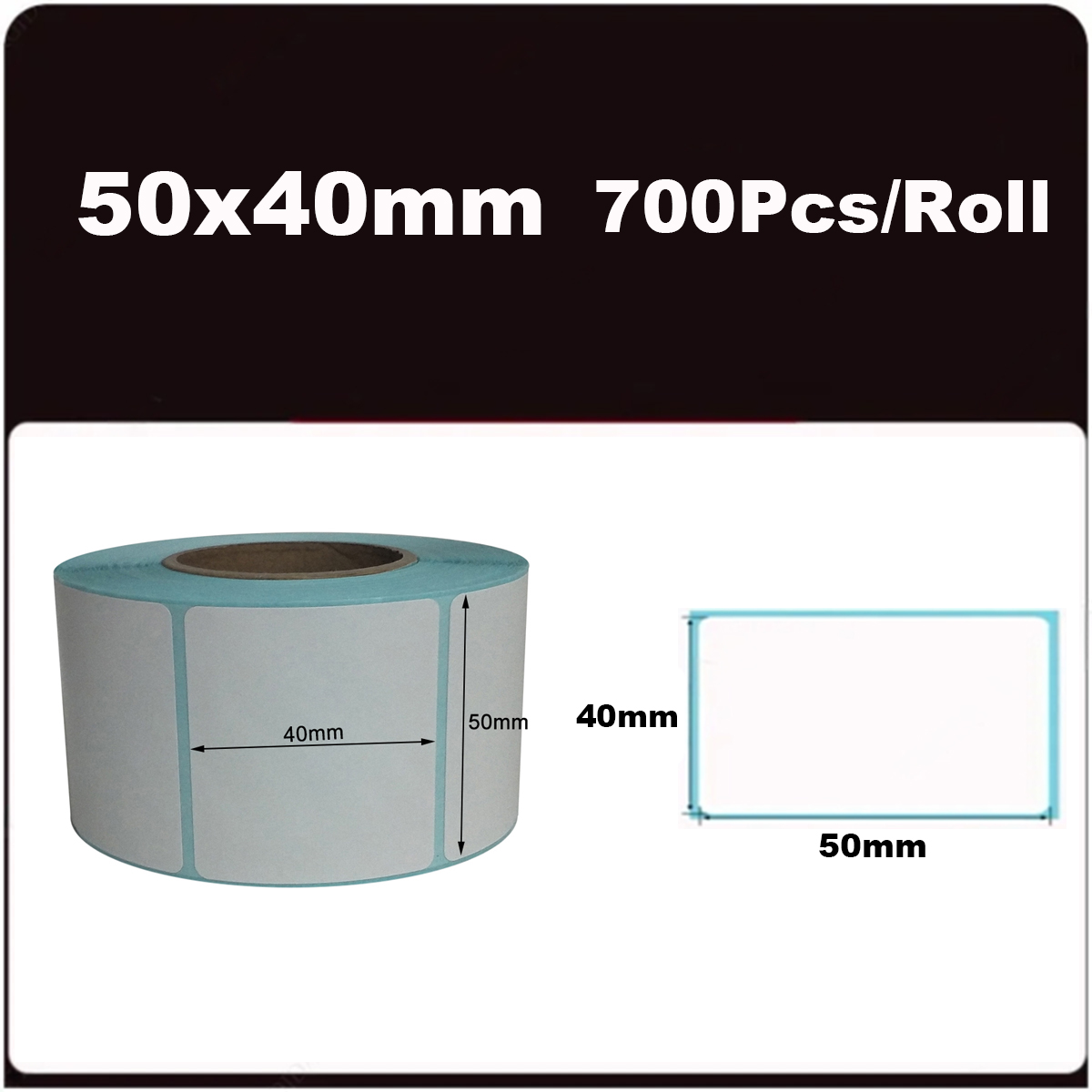 Thermal Labels 20/30/40/50 White Blank Thermal Printer Labels SKU Barcode Labels, Self-Adhesive Address Labels Stickers: plum