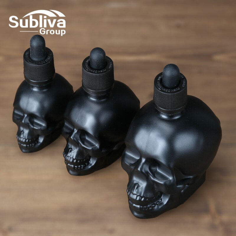 Botella de bebida amarga con forma de Calavera, gotero de medicina amarga, vertedor de licor, herramienta de Bar, decantador de camarero, coctelería, 30/60/120ml