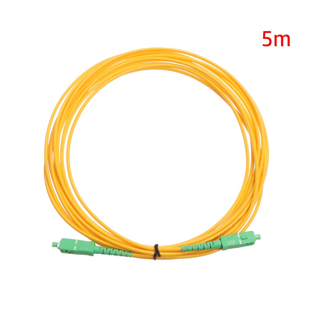 200N SC to SC Fiber Optic Extension Patch Cord SC/APC-SC/APC-SM 1/2/3/5/10meters Jumper Cable Electrical Equipment Home Improvem: 5m