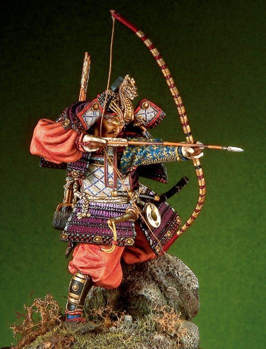 Kit de resina para los generales samurái japoneses, 90 mm