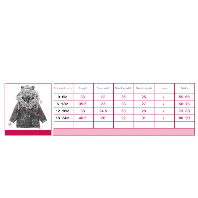 Winter Sweater Cartoon For Baby Girls Cardigan With Ears Newborn Boys Knitted Jackets With Hood Autumn Children Long Sleeve Coat