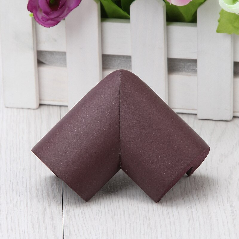 10 sztuk/partia osłony narożników bezpieczeństwa dla dzieci szklany stół ochrona dziecka meble antykolizyjne ochraniacz narożny ochrona dziecka: brązowy Protection