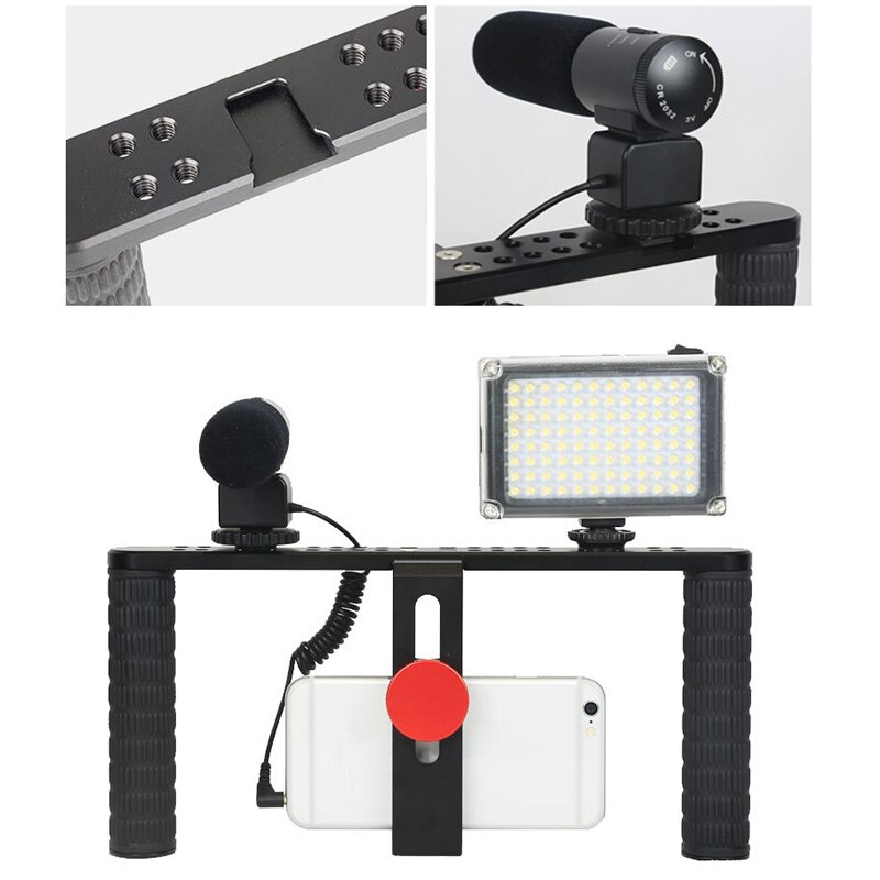 Handheld Stabilizer Stand Phone Cage Filmmaking Case Mobile Phone Photography Video Follow-Up Stand for iPhone Android