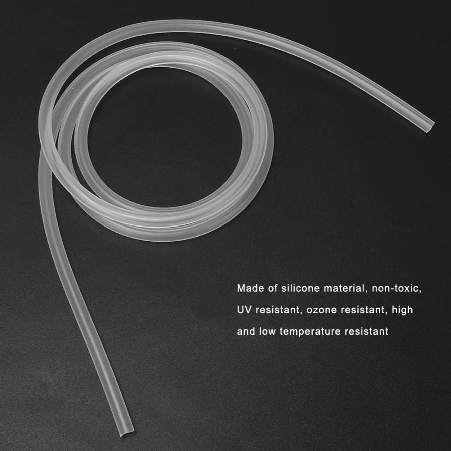 1M Food Grade Clear Transparent Silicone Rubber Hose Food Grade High Transparency Peristaltic Pump Hose Pipe Dosing Pumps Tools