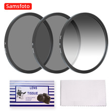 Lens Filter Kit: Cloth, Tissue, CPL Polarizer, ND8 + Graduated Neutral Gray 40.5mm 49mm 52mm 55mm 58mm 62mm 67mm 72mm