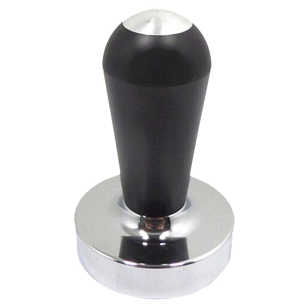 Kaffe tukle espresso kaffe sabotasje 49mm/51mm/57.5mm/58mm tilgjengelig (rustfritt stål, flat utgangspunkt): Svart 51mm