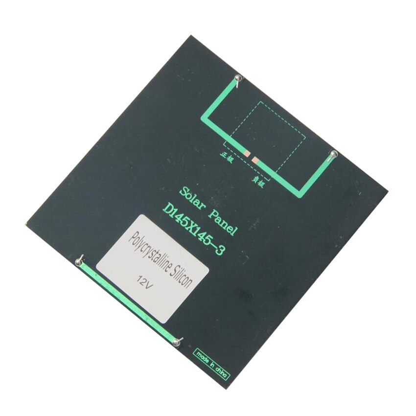 12V 3W Solar Panel EVA-PET Solar Panel Mini Solar Cell Polycrystalline Silicon Solar DIY Module 145*145mm