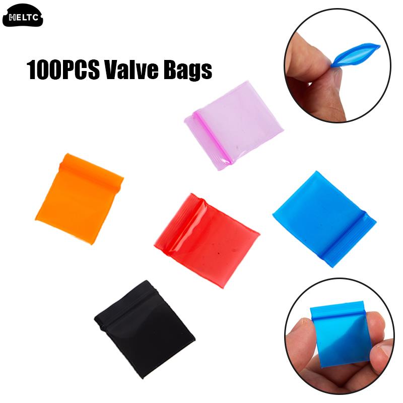 100 Stuks Plastic Ventiel Zakken Plastic Verpakking Zakjes Ziplock Pil Verpakking Zakjes Mini Ritssluiting Zakje Rits Ritssluiting Zakje Ritssluiting Zak Zak