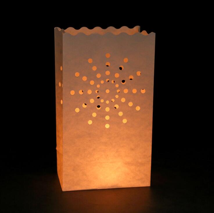 10Pcs Wedding Hart Waxinelichthouder Luminaria Papieren Lantaarn Kaars Zak Thuis Romantische Bruiloft Decoratie Benodigdheden: 6